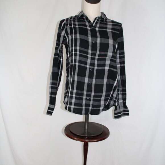Steelers Flannel Pittsburgh Upcycled Women's Button Down NFL Football Size S - Picture 5 of 7